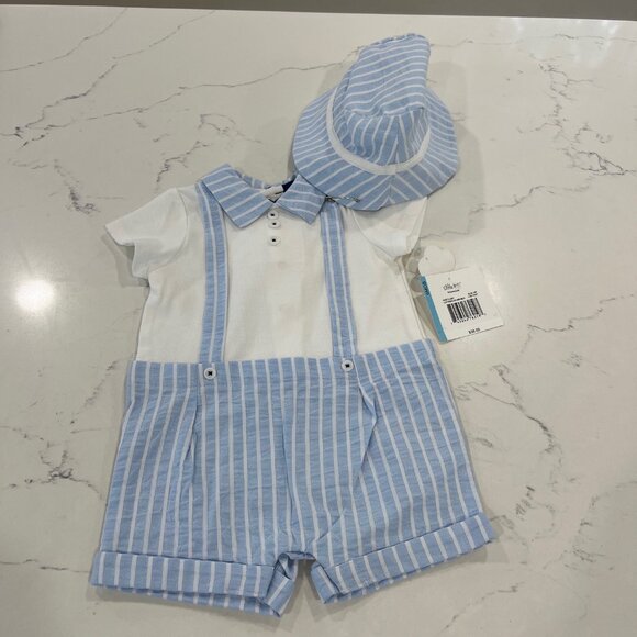 Little Me Baby Boy Outfit 6 Months Old size Baby blue New With Tag - Picture 1 of 7